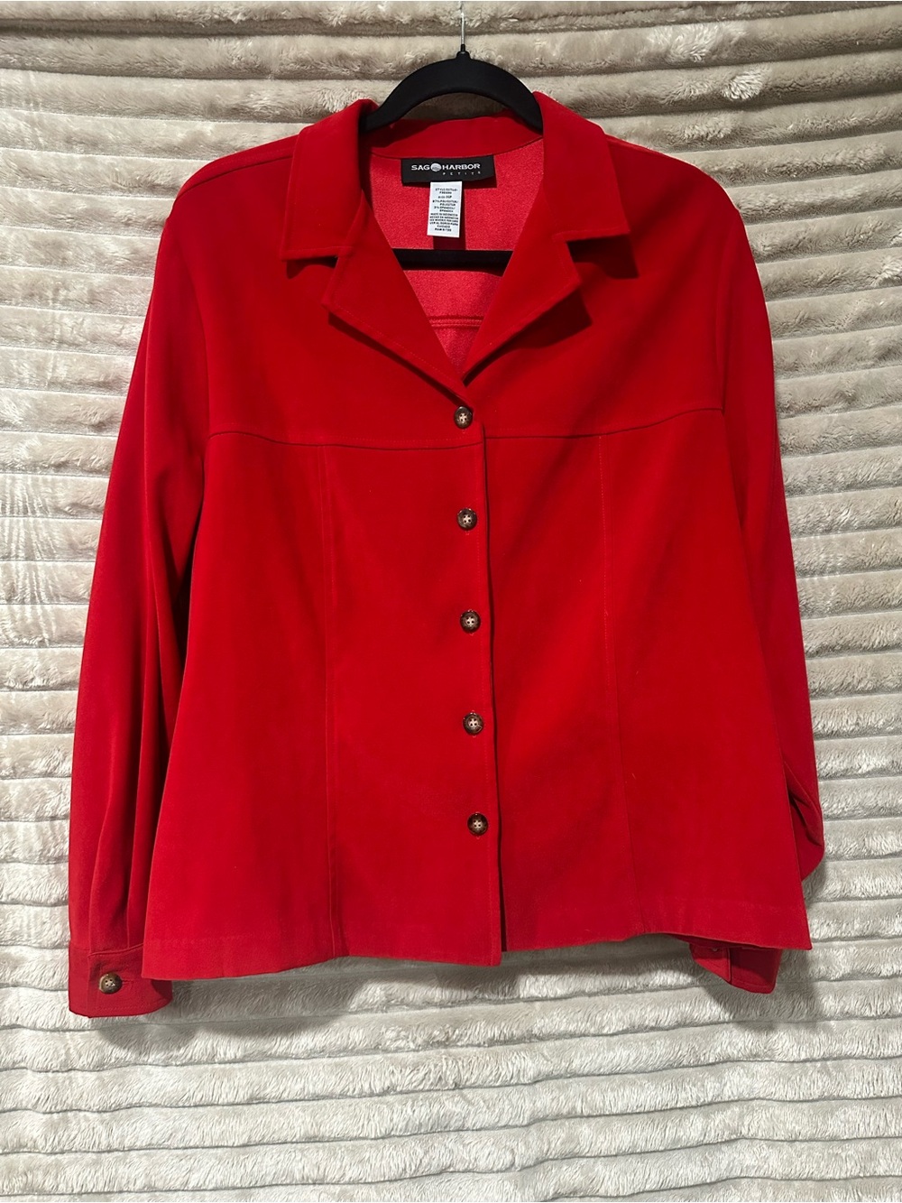 Sag Harbor Vibrant Red Button-Down